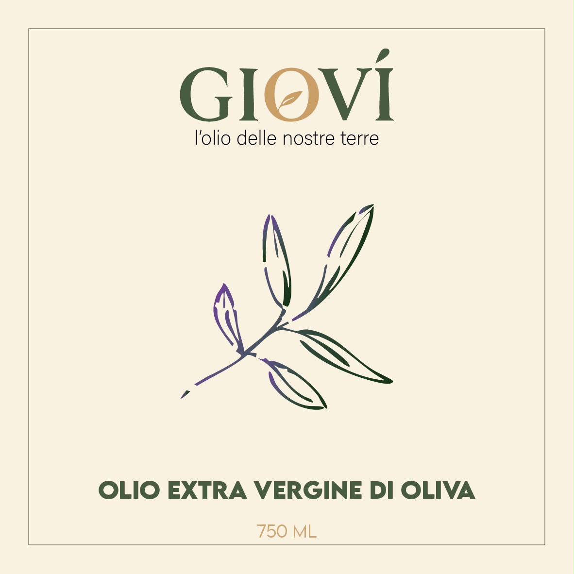 Etichetta originale GIOVÌ Blend di Sicilia, 750 ml